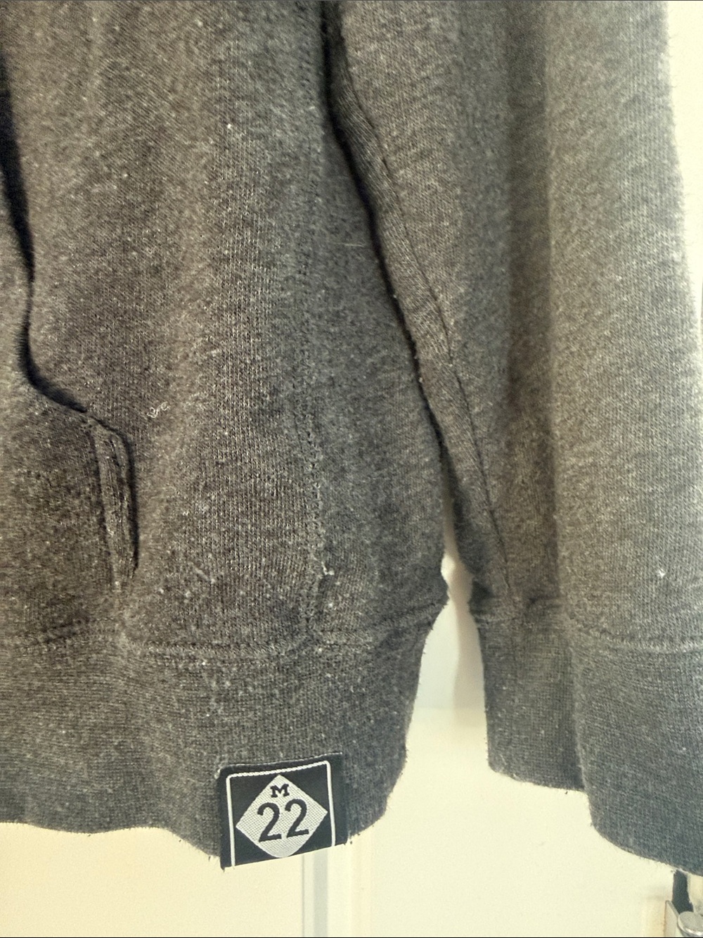 M22 Hoodie Sweatshirt - Charcoal Gray XL - Picture 6 of 11
